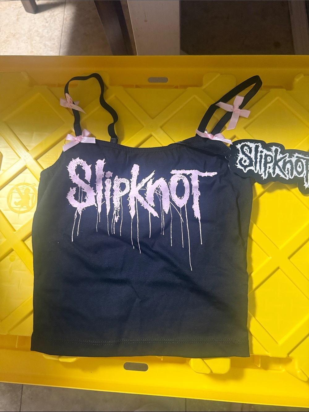 Slipknot Black Tank with Pink Logo dolls kill sold out